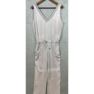Anthropologie Cloth & Stone Womens XS‎ Light Gray Sleeveless Jumpsuit Romper